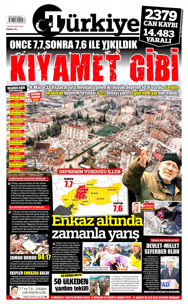 Foto - Hangi gazete depremi nasıl gördü?