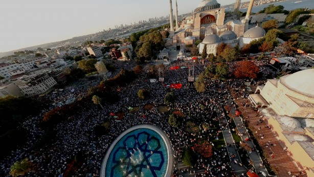 Foto - Haniye'nin vasiyeti yerine getiriliyor! Ayasofya'da tarihi anlar