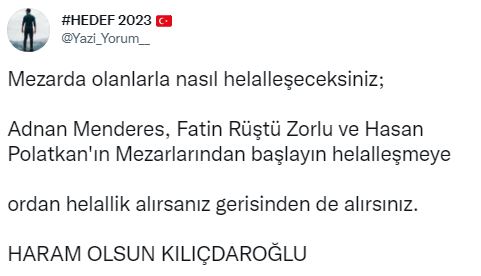 Foto - 'Haram Olsun Kılıçdaroğlu' CHP'nin zulmettiği Müslümanlar sosyal medyayı ayağa kaldırdı
