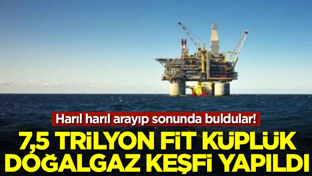 Harıl harıl arayıp sonunda buldular: 7,5 trilyon fit küplük doğalgaz keşfi yapıldı