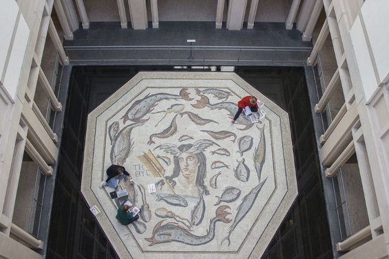 Foto - Hatay’da bulunan Tethys Mozaiği ABD ülkesine götürüldü! İlk görüntüler geldi