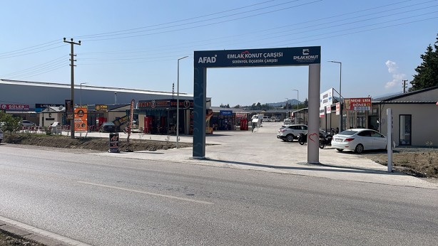 Foto - Hatay'da depremzede esnafın iş yerlerinin yüzde 60'ı tamamlandı