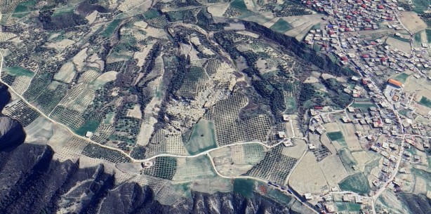 Foto - Hatay'daki o detay uzaydan görüntülendi! Tamı tamına 500 metre, görenleri hayrete düşürdü