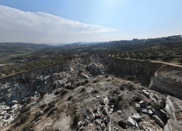 Foto - Hatay'daki o detay uzaydan görüntülendi! Tamı tamına 500 metre, görenleri hayrete düşürdü