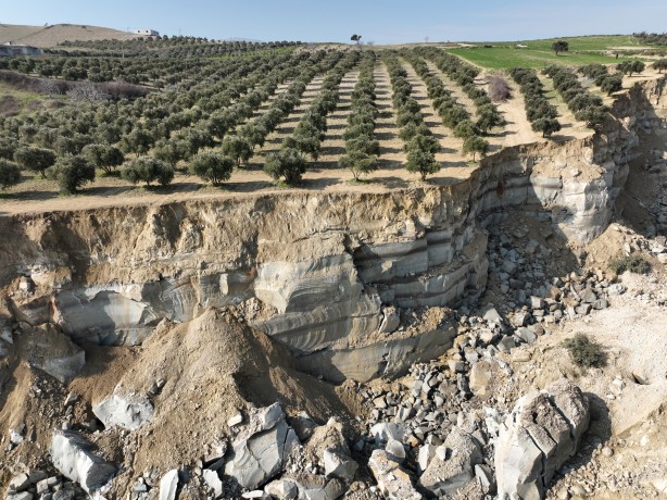Foto - Hatay'daki o detay uzaydan görüntülendi! Tamı tamına 500 metre, görenleri hayrete düşürdü