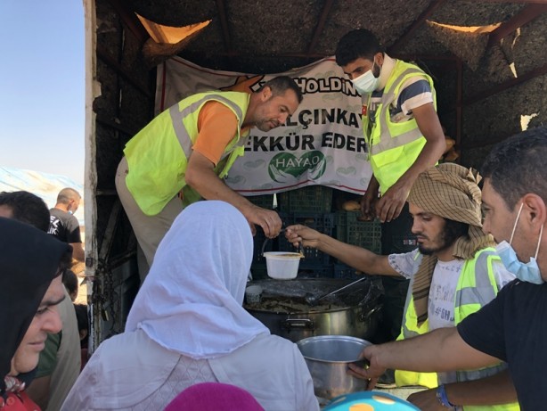 Foto - Hatay'dan Afrin'e her gün sıcak yemek yardımı yapılıyor