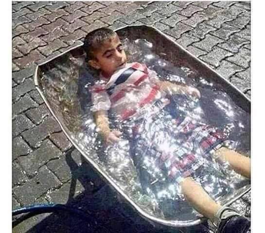 Hava çok sıcak, nem çok fazla olunca...