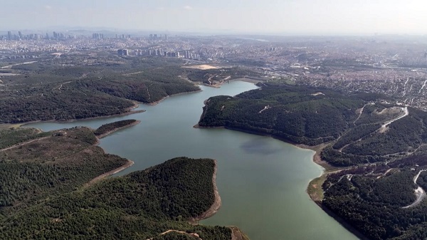 Foto - Havadan böyle görüntülendi! İstanbul barajlarındaki 1 yıllık değişim