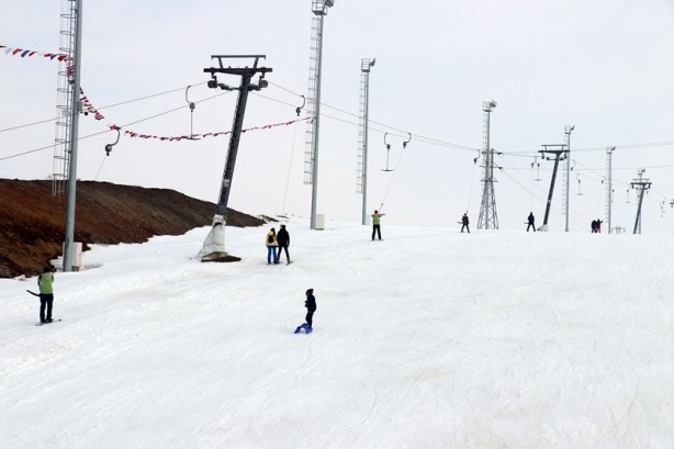 Foto - Havalar ısındı, Küpkıran Kayak Merkezi'nde kayak sezonu tamamlandı