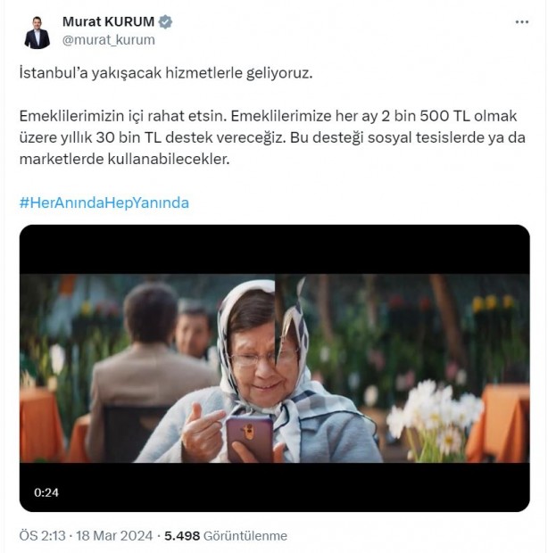 Foto - Havalara uçuran gelişmeyi "Emeklilere yıllık 30 bin TL ekstradan para vereceğiz" diyerek duyurdu! Marketlerde kullanılabilecek