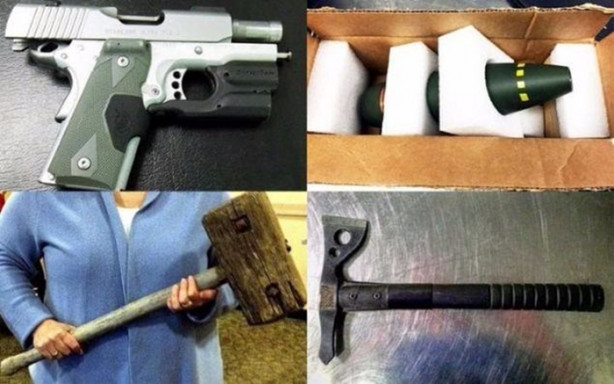 Foto - Havalimanında yakalanan eşyalar şok etti!