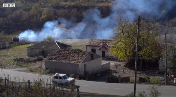 Foto - Havaya uçurdular, Ermenileri şok eden görüntü! Ruslar servis etti