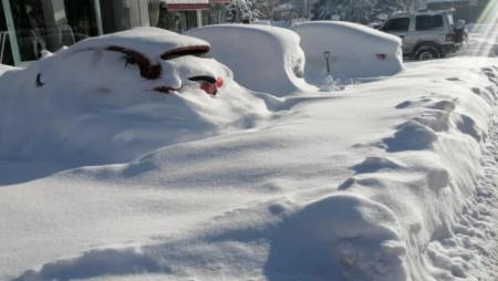 Foto - Hayat adeta durdu! Kar kalınlığı 3,5 metreyi buldu