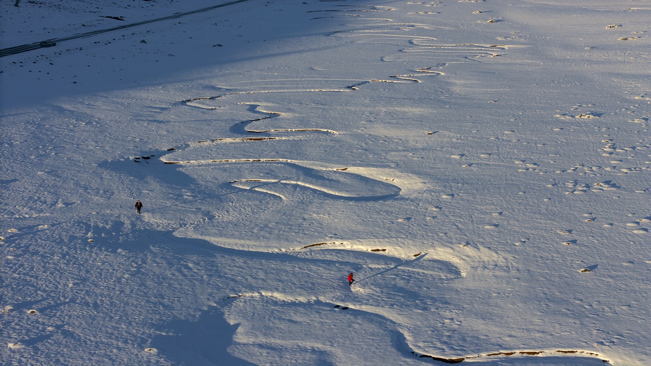 Foto - Hayran bırakan kış manzarası! Bingöl’ün karla örtülü menderesleri 