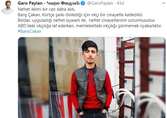 Foto - HDP'li Garo Paylan'dan skandal paylaşım!