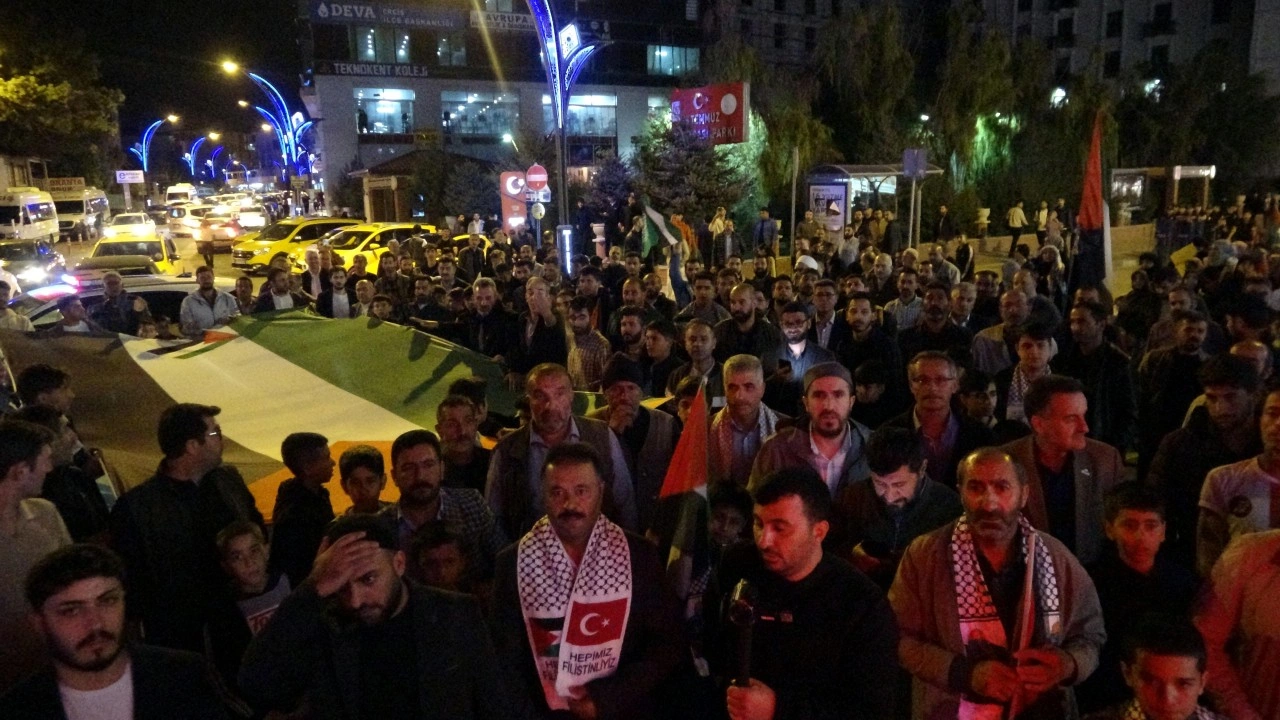 Foto - Helal olsun Van! Gazze'ye destek yürüdüler