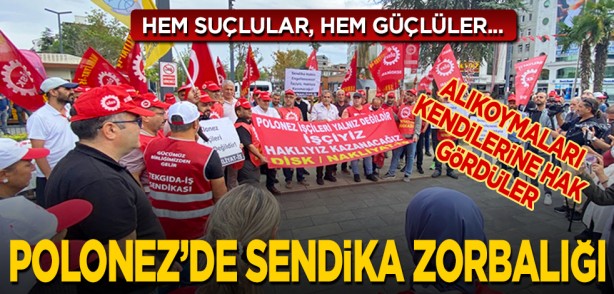 Foto - HEM SUÇLULAR, HEM GÜÇLÜLER... ALIKOYMALARI KENDİLERİNE HAK GÖRDÜLER... POLONEZ’DE SENDİKA ZORBALIĞI