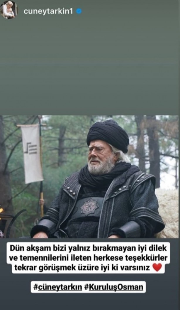 Foto - Hemen paylaştı! Cüneyt Arkın’dan Kuruluş Osman sinyali