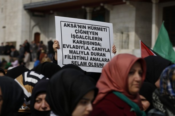Foto - 'Hepimiz Meryemiz' hareketi Mescid-i Aksa'nın kadın murabıtları için yürüdü