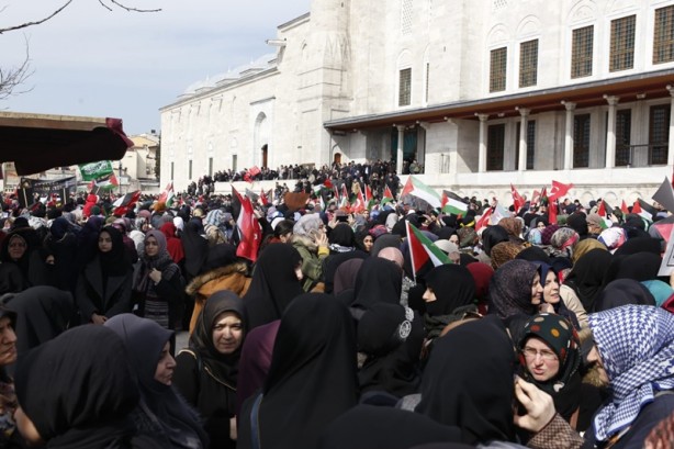 Foto - 'Hepimiz Meryemiz' hareketi Mescid-i Aksa'nın kadın murabıtları için yürüdü