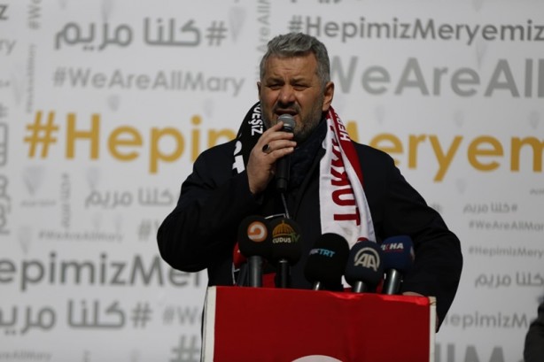Foto - 'Hepimiz Meryemiz' hareketi Mescid-i Aksa'nın kadın murabıtları için yürüdü