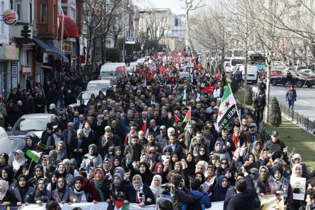 Foto - 'Hepimiz Meryemiz' hareketi Mescid-i Aksa'nın kadın murabıtları için yürüdü