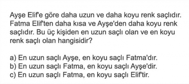 Foto - Hepsi birbirinden ilginç! İşte en popüler mantık soruları