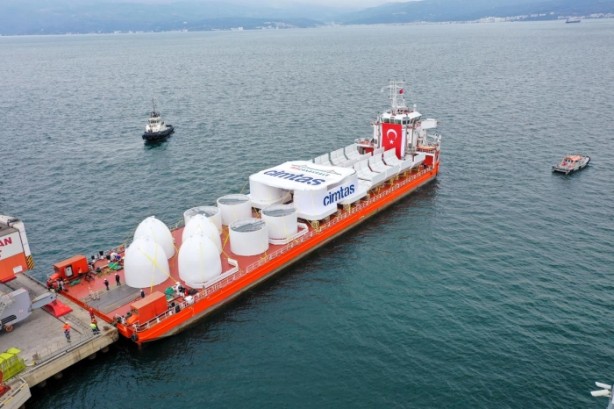 Foto - Her biri tam 75 ton! Çanakkale Köprüsü'ne yerleştirilecek