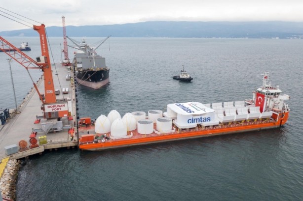 Foto - Her biri tam 75 ton! Çanakkale Köprüsü'ne yerleştirilecek