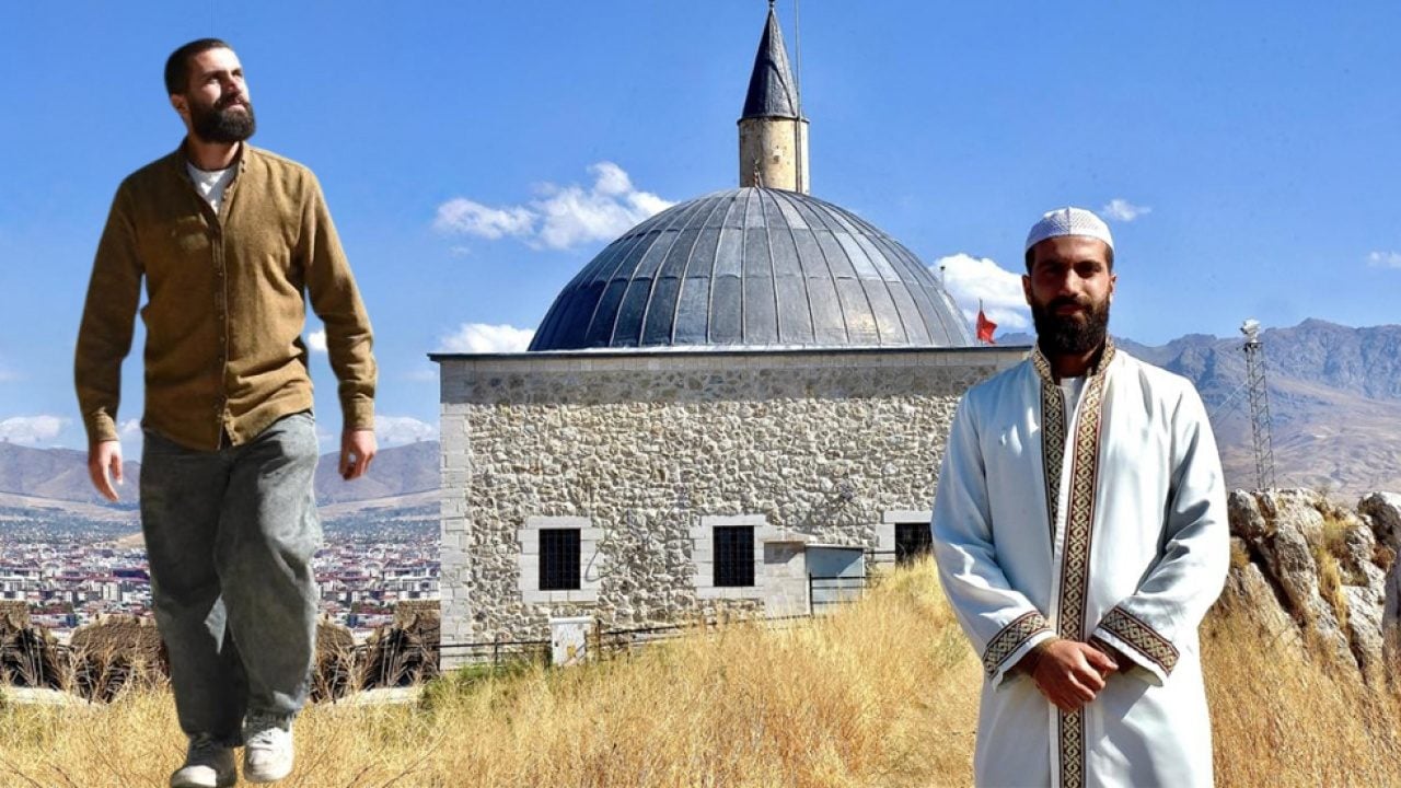 Her gün binlerce adım atıyor! Tarihi kaledeki camiden ezan sesini duyuruyor 