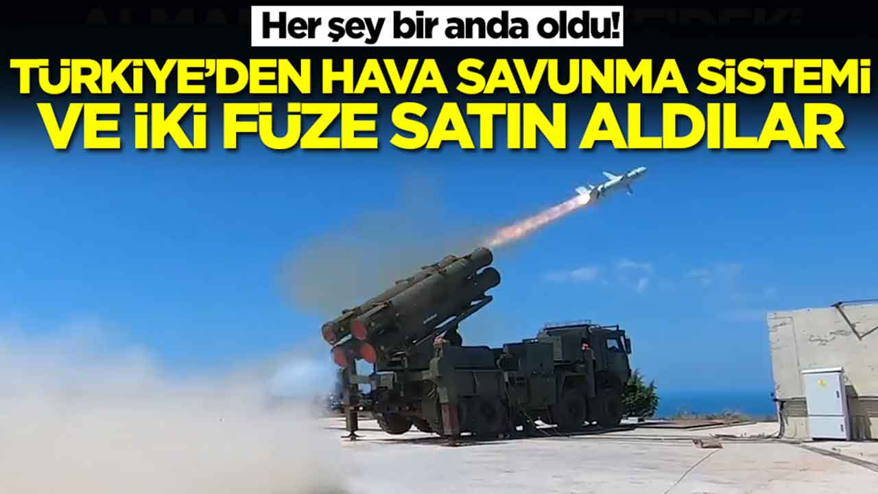 Her şey bir anda oldu: Türkiye'den hava savunma sistemi ve iki füze aldılar