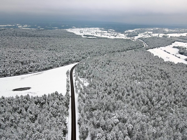Foto - Her yer beyaza büründü! Kastamonu ormanları dron ile görüntülendi