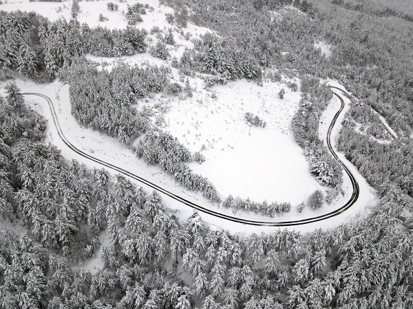 Foto - Her yer beyaza büründü! Kastamonu ormanları dron ile görüntülendi