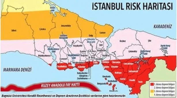 Foto - Herkes merak ediyor! İşte ilçe ilçe İstanbul'un deprem risk haritası