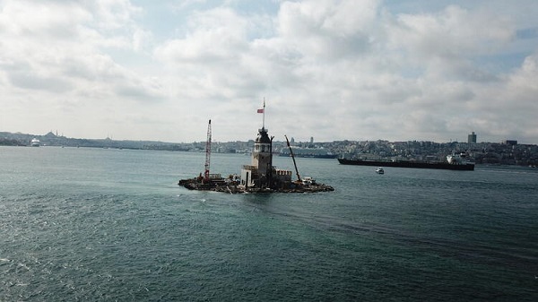 Foto - Herkes merak ediyor! İşte, Kız Kulesi'nin son hali