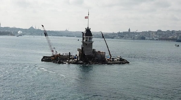 Foto - Herkes merak ediyor! İşte, Kız Kulesi'nin son hali