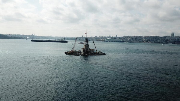 Foto - Herkes merak ediyor! İşte, Kız Kulesi'nin son hali