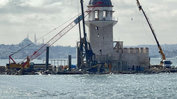 Foto - Herkes merak ediyor! İşte, Kız Kulesi'nin son hali