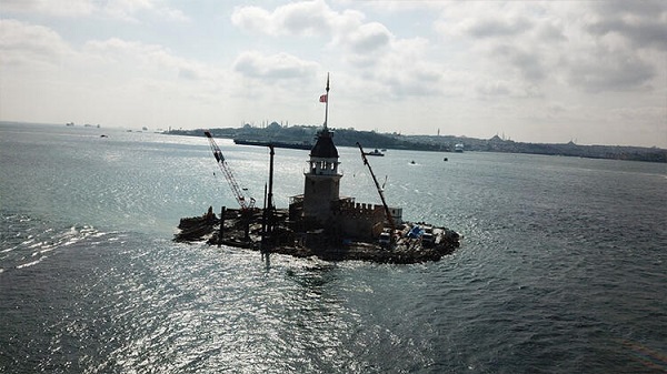 Foto - Herkes merak ediyor! İşte, Kız Kulesi'nin son hali