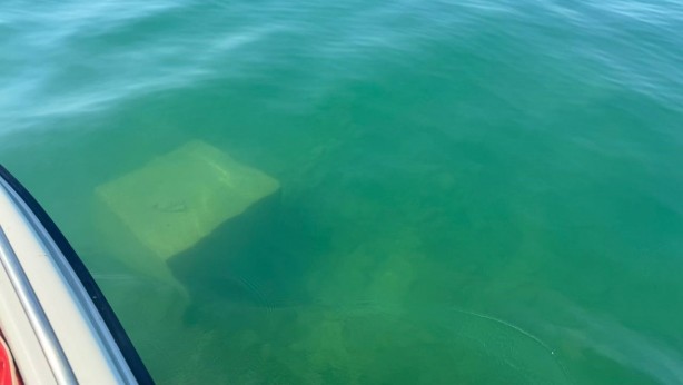 Foto - Herkes ne olduğunu merak ediyor: İznik gölünde şaşırtan cisim!