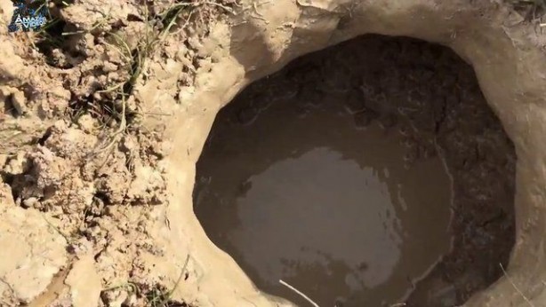 Foto - Hiçbir alet kullanmadan balık tuzağı yaptı