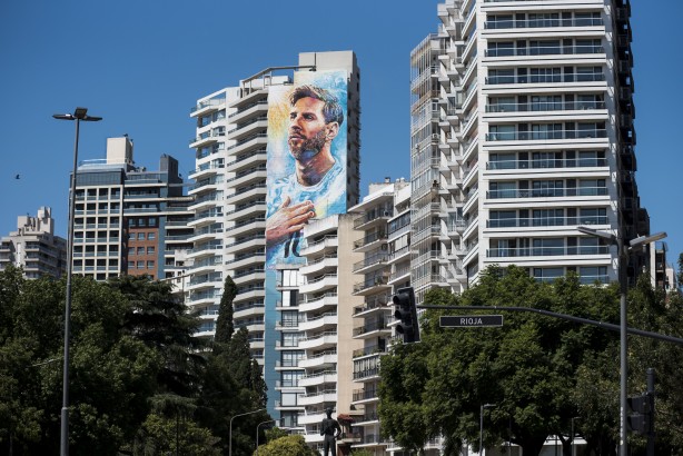Foto - Hiçbir futbolcu için bu kadarı yapılmadı! Messi'nin şehrinde inanılmaz kareler