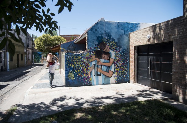 Foto - Hiçbir futbolcu için bu kadarı yapılmadı! Messi'nin şehrinde inanılmaz kareler