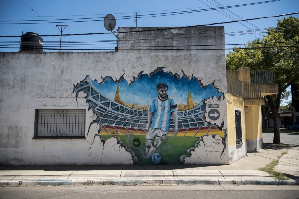 Foto - Hiçbir futbolcu için bu kadarı yapılmadı! Messi'nin şehrinde inanılmaz kareler