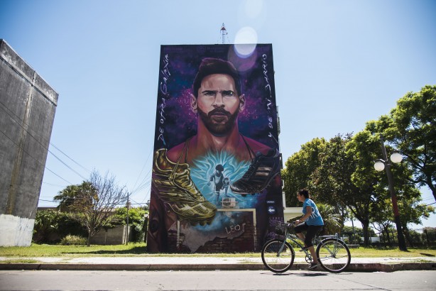 Foto - Hiçbir futbolcu için bu kadarı yapılmadı! Messi'nin şehrinde inanılmaz kareler