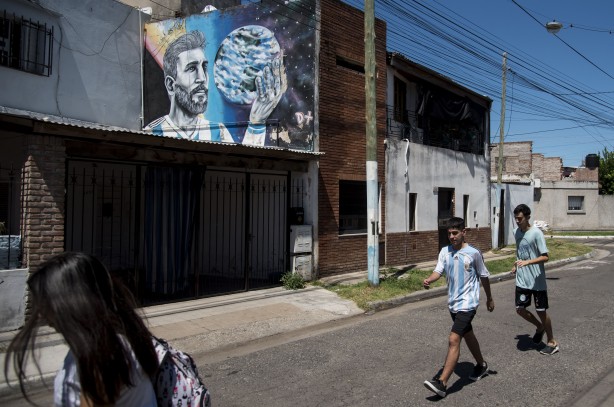 Foto - Hiçbir futbolcu için bu kadarı yapılmadı! Messi'nin şehrinde inanılmaz kareler