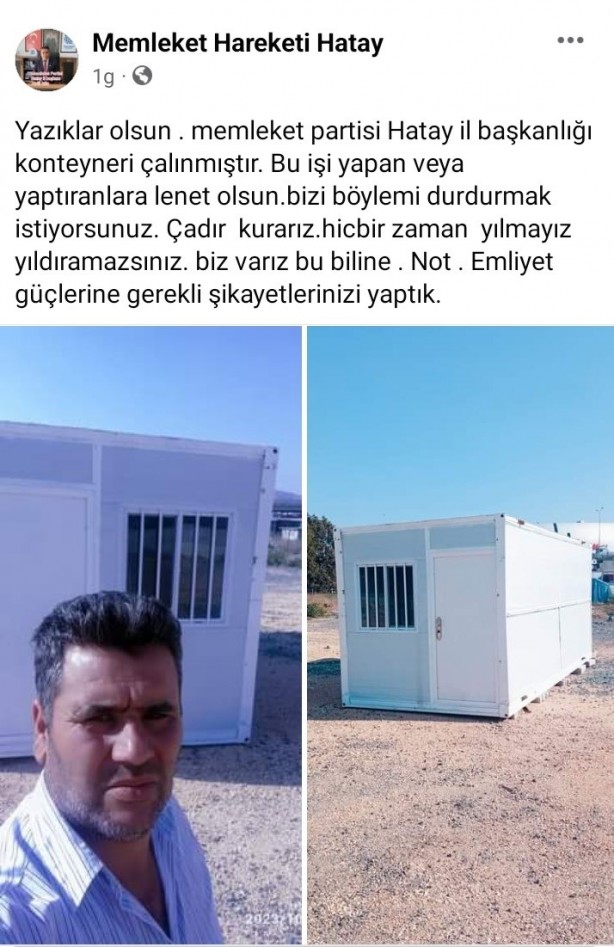 Foto - Hırsızlar çalmıştı! Memleket Partisi'nin il başkanlığı bulundu