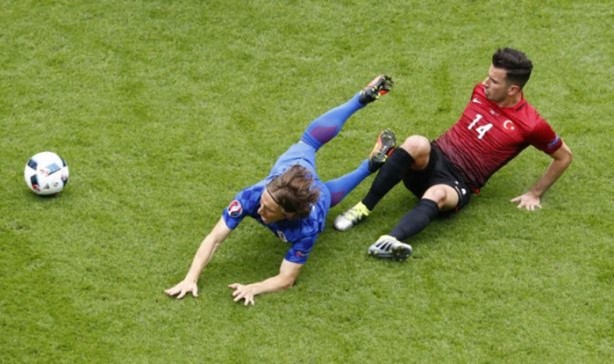 Foto - Hırvatistan'ın golünde ilginç görüntü!