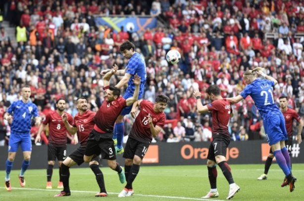 Foto - Hırvatistan'ın golünde ilginç görüntü!