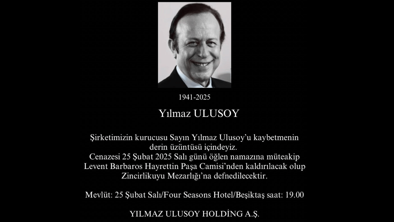 Foto - Holding Türkiye'ye duyurdu: Yılmaz Ulusoy hayatını kaybetti